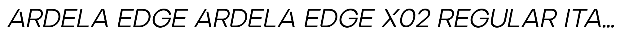 Ardela Edge ARDELA EDGE X02 Regular Italic image